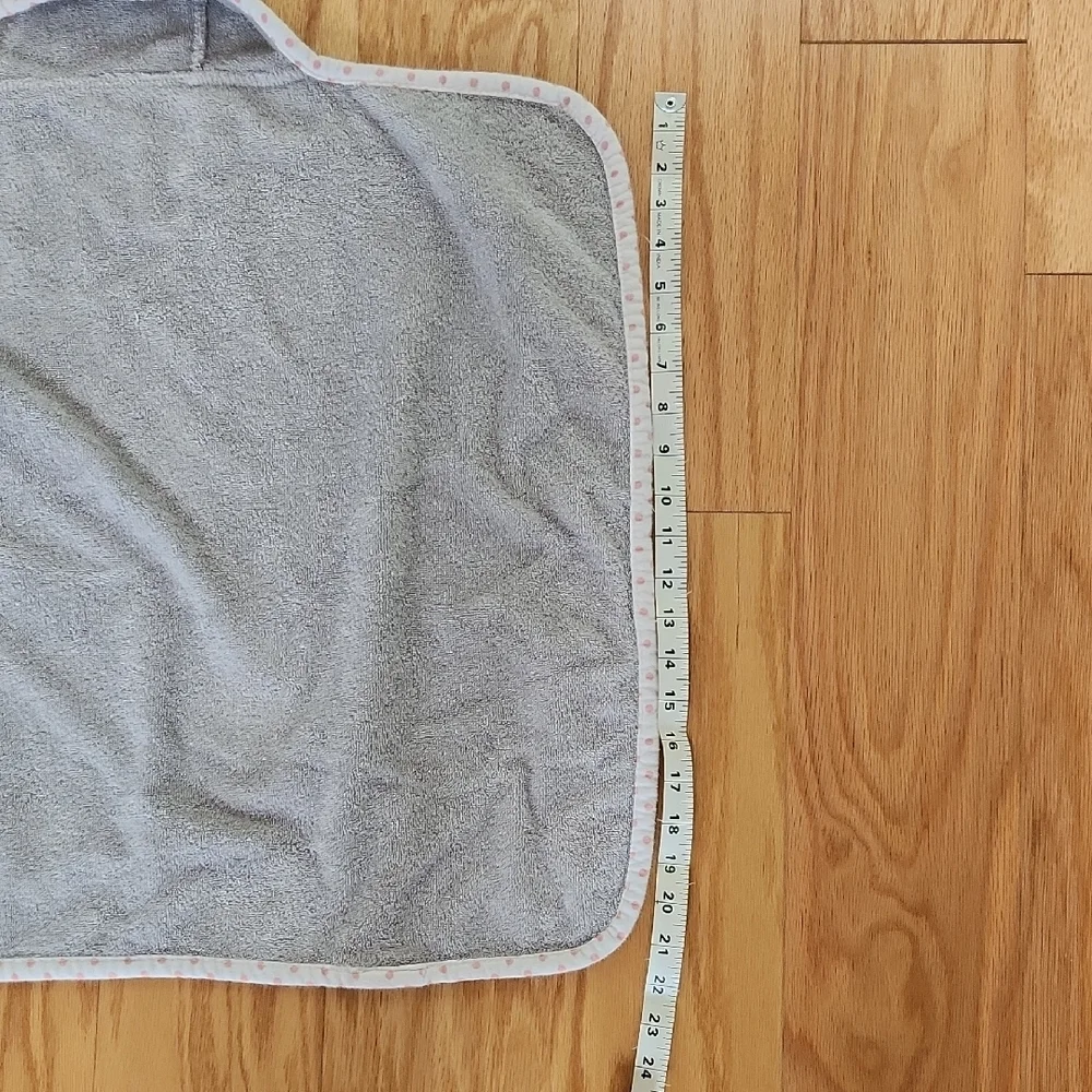 Gray Elephant Hooded Baby Towel